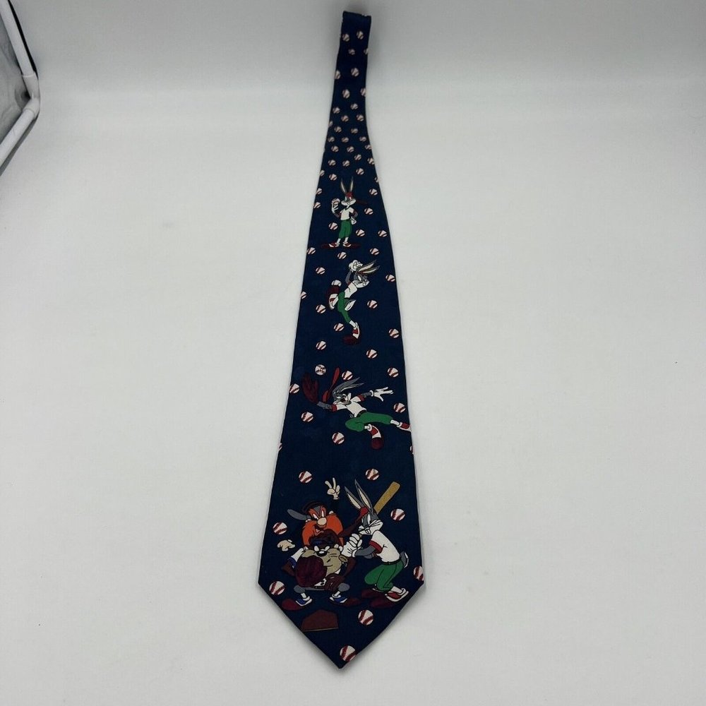 Vintage Looney Tunes Bugs Bunny Baseball Tie